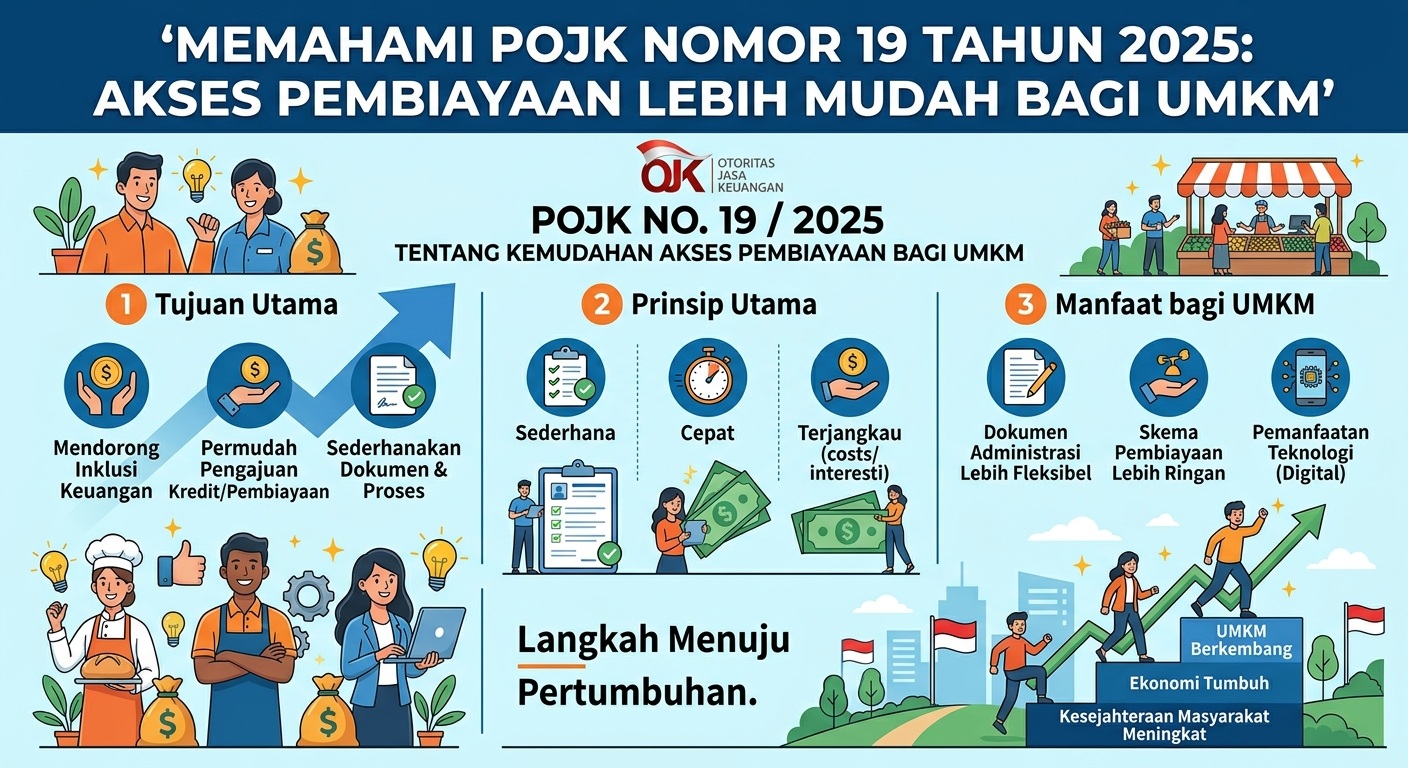 POJK NOMOR 19 TAHUN 2025 : KEMUDAHAN AKSES PEMBIAYAAN KEPADA UMKM