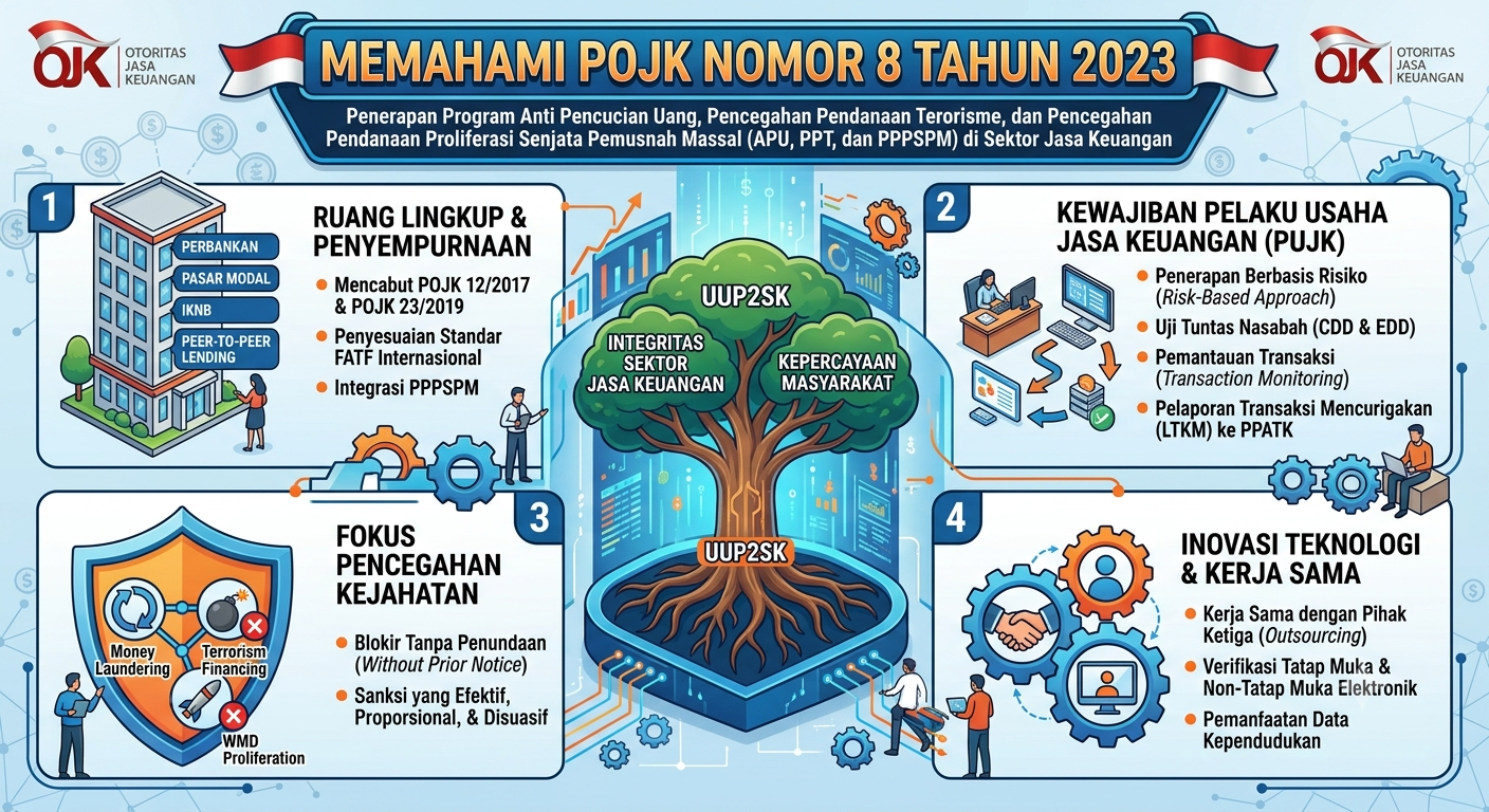 POJK NOMOR 8 TAHUN 2023 : PENERAPAN PROGRAM APU-PPT & PPPSPM