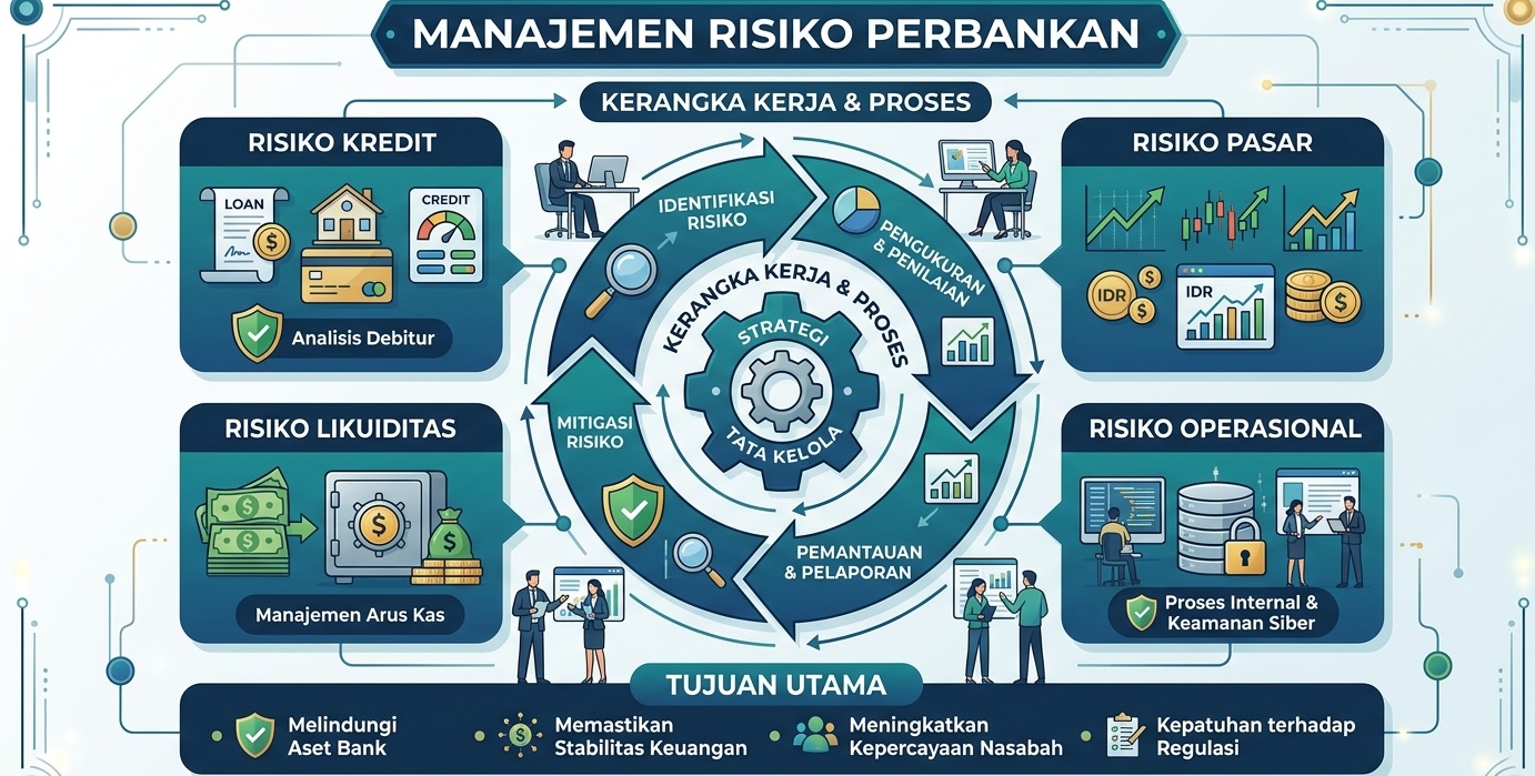 MANAJEMEN RISIKO PERBANKAN : PANDUAN LENGKAP MENJAGA BENTENG KEUANGAN