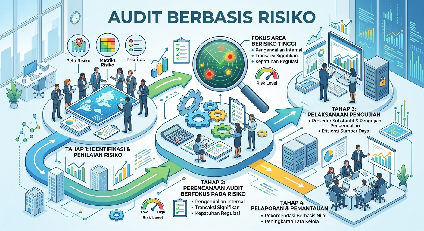 RISK BASED AUDIT : PEMERIKSAAN UNTUK MENYELARASKAN SELURUH PERENCANAAN DENGAN TUJUAN STRATEGIS PERUSAHAAN